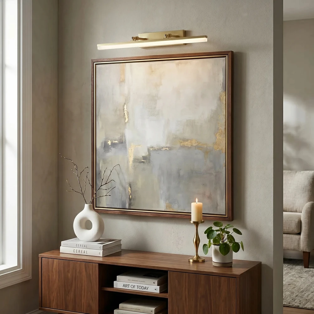 Sieninis šviestuvas Toolight Vonios sieninis LED šviestuvas APP1876-1W 60cm BRUSH GOLD