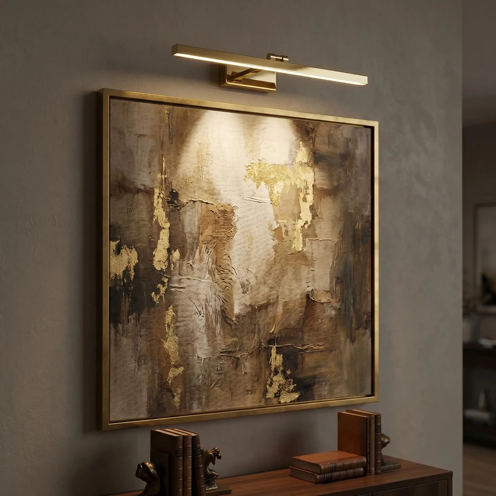 Sieninis šviestuvas Toolight Vonios sieninis LED šviestuvas APP1862-1W 80 cm GOLD