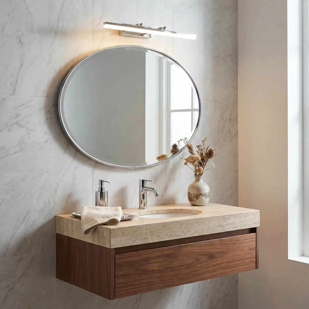 Sieninis šviestuvas Toolight Vonios sieninis LED šviestuvas APP1870-1W 60cm CHROME