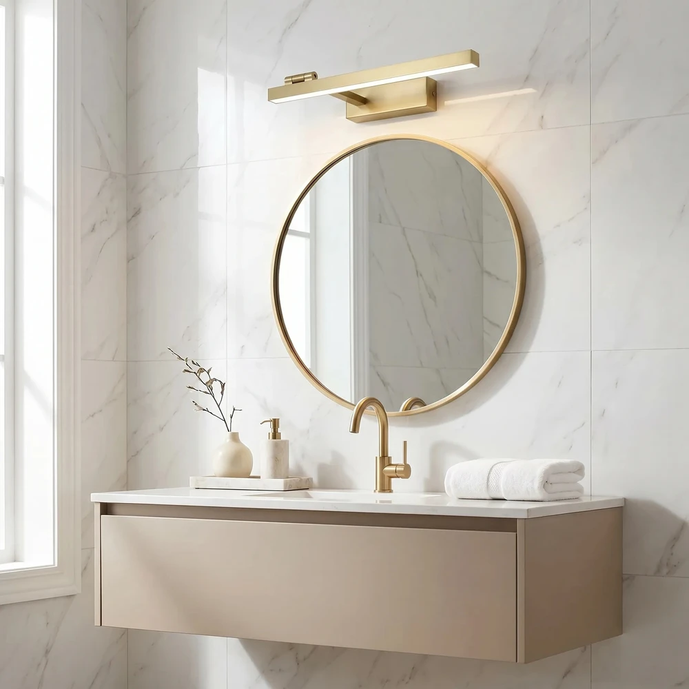 Sieninis šviestuvas Toolight Vonios sieninis LED šviestuvas SWE031-1W 40cm Gold
