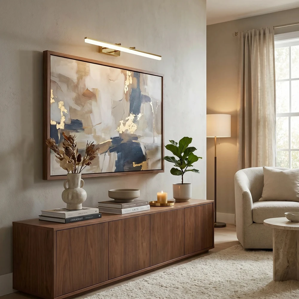 Sieninis šviestuvas Toolight Vonios sieninis LED šviestuvas APP1874-1W 80cm GOLD