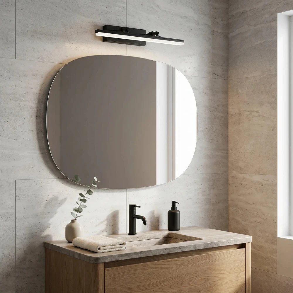 Sieninis šviestuvas Toolight Vonios sieninis LED šviestuvas APP1878-1W 40cm Juodas