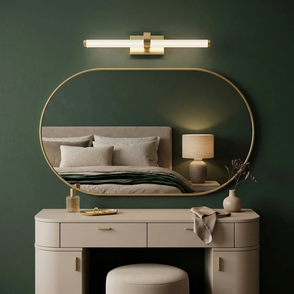 Sieninis šviestuvas Toolight Vonios sieninis LED šviestuvas APP1884-1W 60cm GOLD