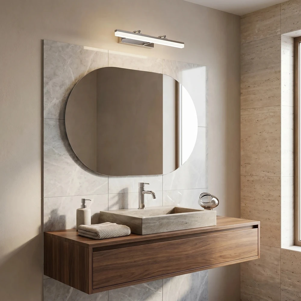 Sieninis šviestuvas Toolight Vonios sieninis LED šviestuvas APP1869-1W 40cm CHROME