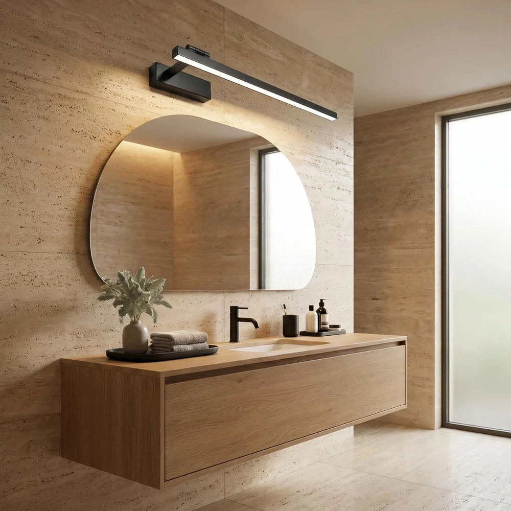 Sieninis šviestuvas Toolight Vonios sieninis LED šviestuvas SWE035-1W 60cm Juodas