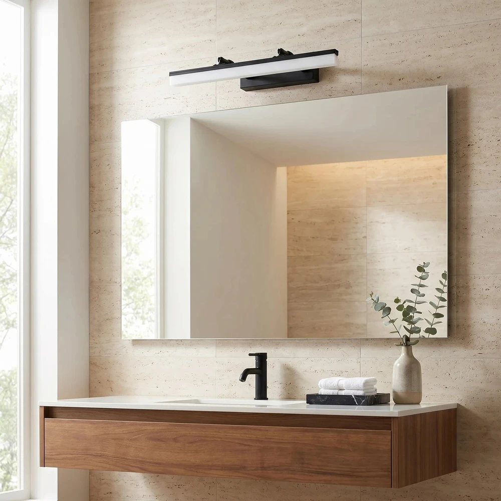 Sieninis šviestuvas Toolight Vonios sieninis LED šviestuvas APP1878-1W 40cm Juodas