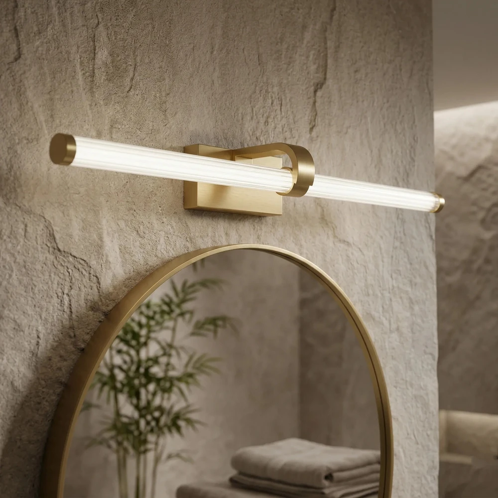 Sieninis šviestuvas Toolight Vonios sieninis LED šviestuvas APP1884-1W 60cm GOLD