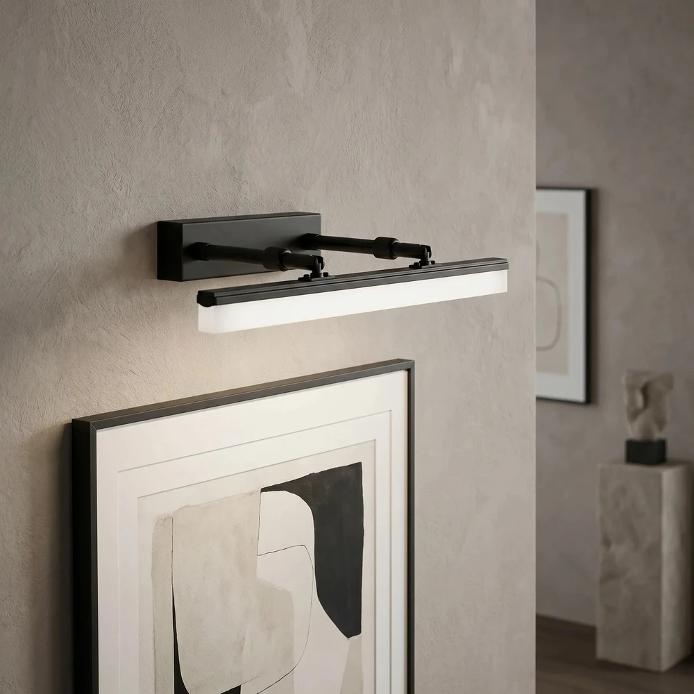 Sieninis šviestuvas Toolight Vonios sieninis LED šviestuvas APP1878-1W 40cm Juodas