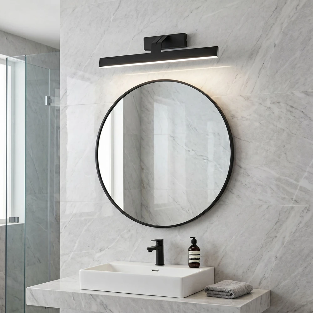 Sieninis šviestuvas Toolight Vonios sieninis LED šviestuvas SWE010-1W 43cm Juodas