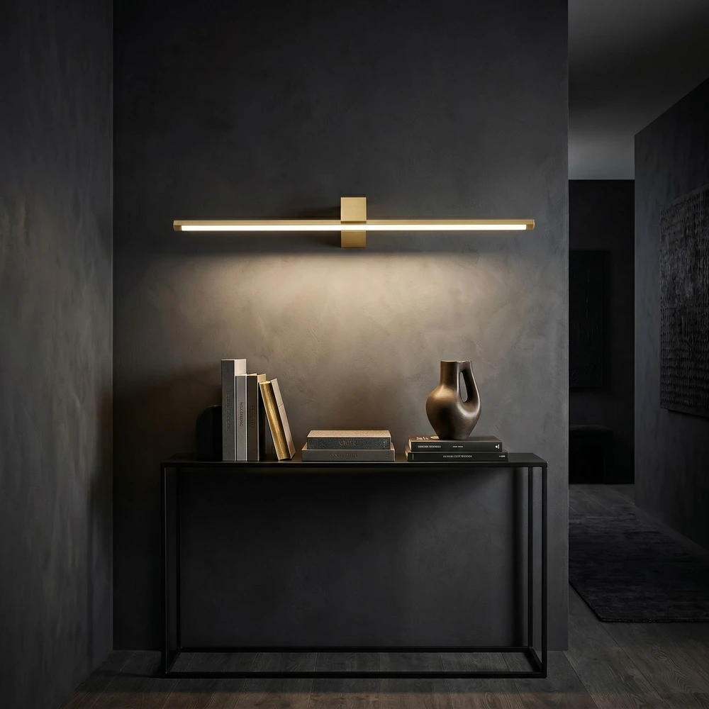 Sieninis šviestuvas Toolight Vonios sieninis LED šviestuvas SWE048-1W 80cm GOLD BRUSH