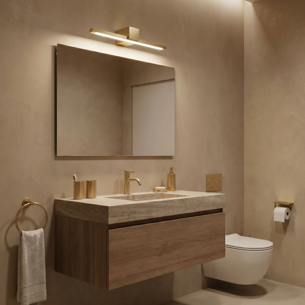 Sieninis šviestuvas Toolight Vonios sieninis LED šviestuvas SWE043-1W 40cm GOLD