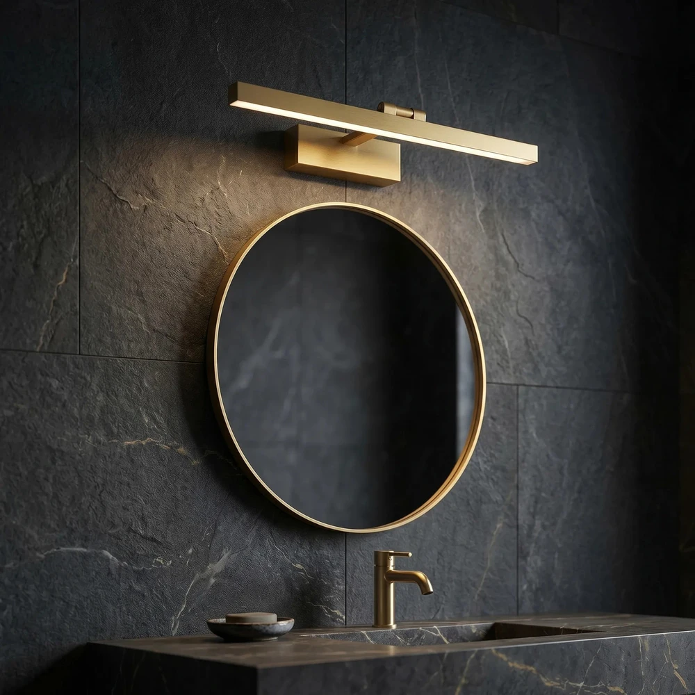 Sieninis šviestuvas Toolight Vonios Sieninis Led Šviestuvas APP1864-1W 60 Cm Gold