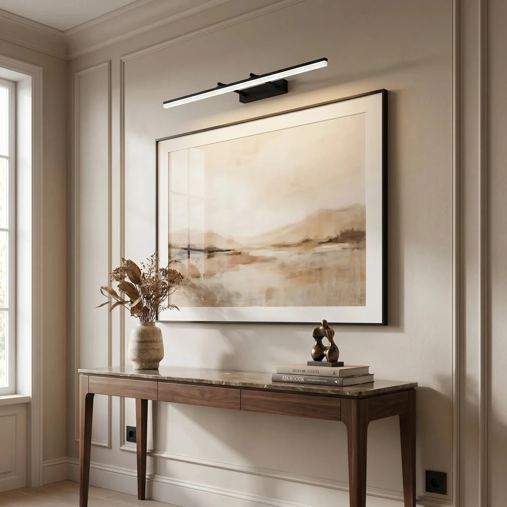 Sieninis šviestuvas Toolight Vonios sieninis LED šviestuvas APP1880-1W 80cm Juodas