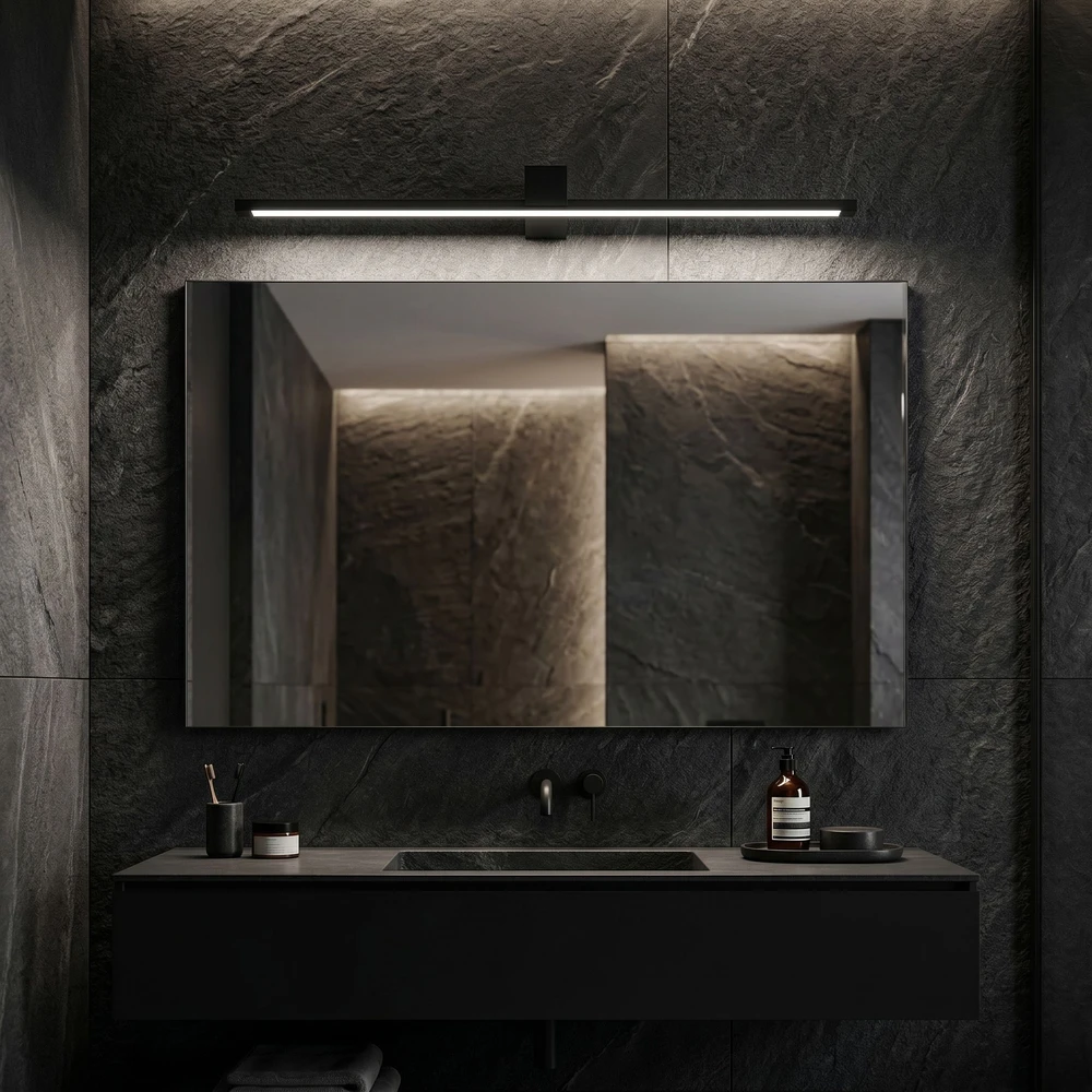 Sieninis šviestuvas Toolight Vonios sieninis LED šviestuvas SWE051-1W 80 cm Juodas
