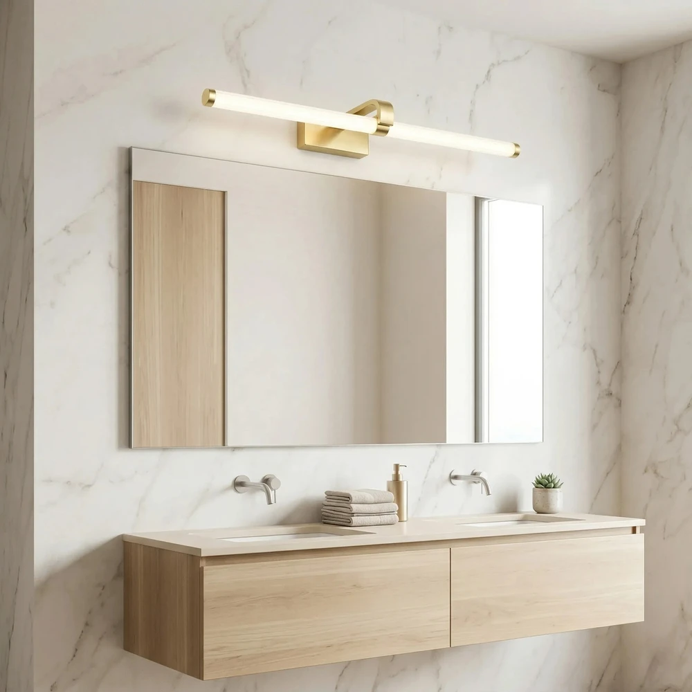 Sieninis šviestuvas Toolight Vonios sieninis LED šviestuvas APP1884-1W 60cm GOLD