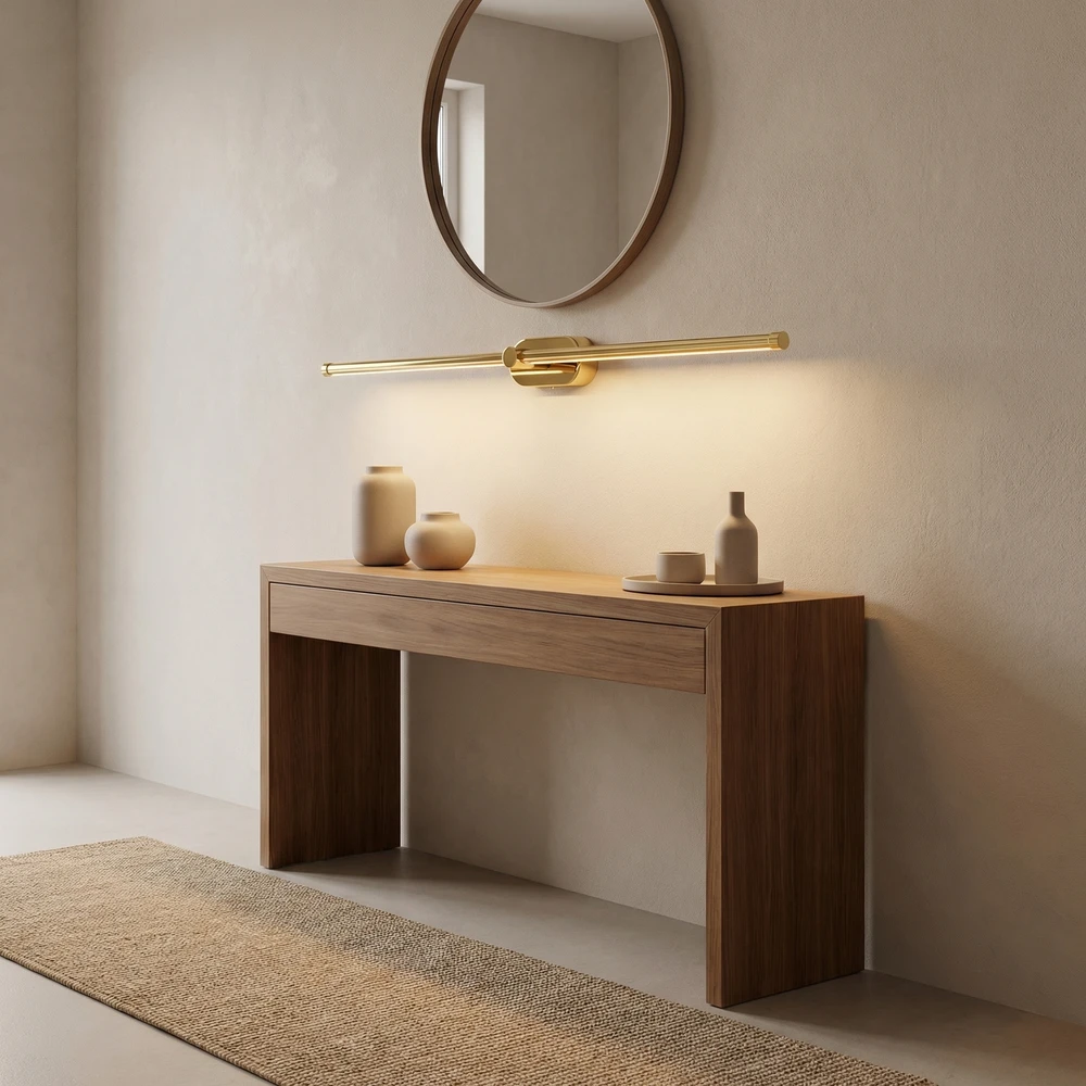Sieninis šviestuvas Toolight Vonios sieninis LED šviestuvas APP1891-1W 80 cm GOLD