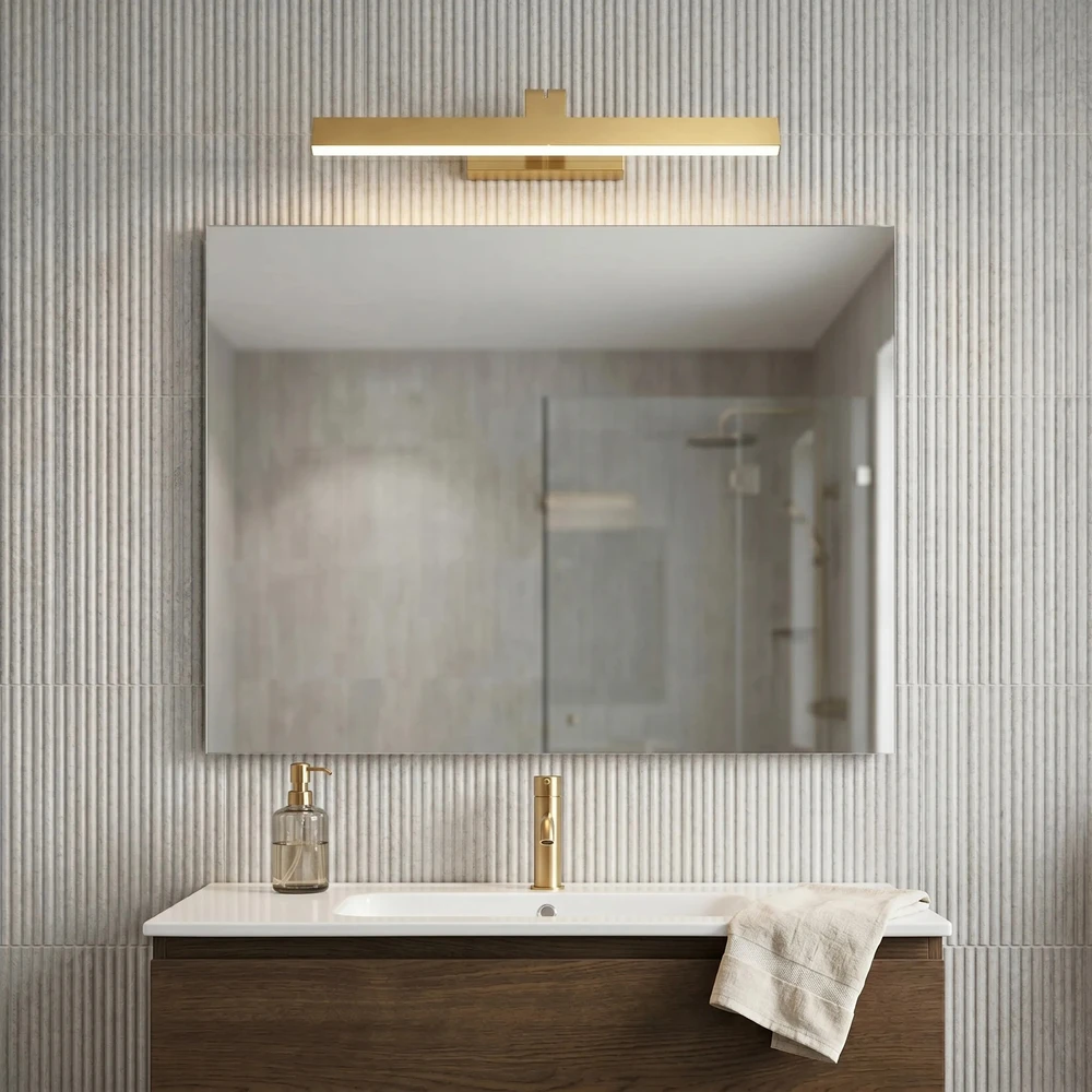 Sieninis šviestuvas Toolight Vonios sieninis LED šviestuvas SWE007-1W 43cm BRUSH GOLD