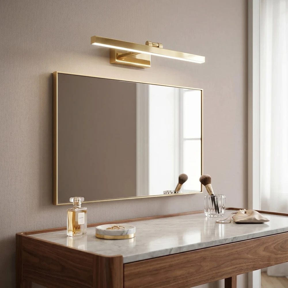 Sieninis šviestuvas Toolight Vonios sieninis LED šviestuvas APP1861-1W 60 cm GOLD