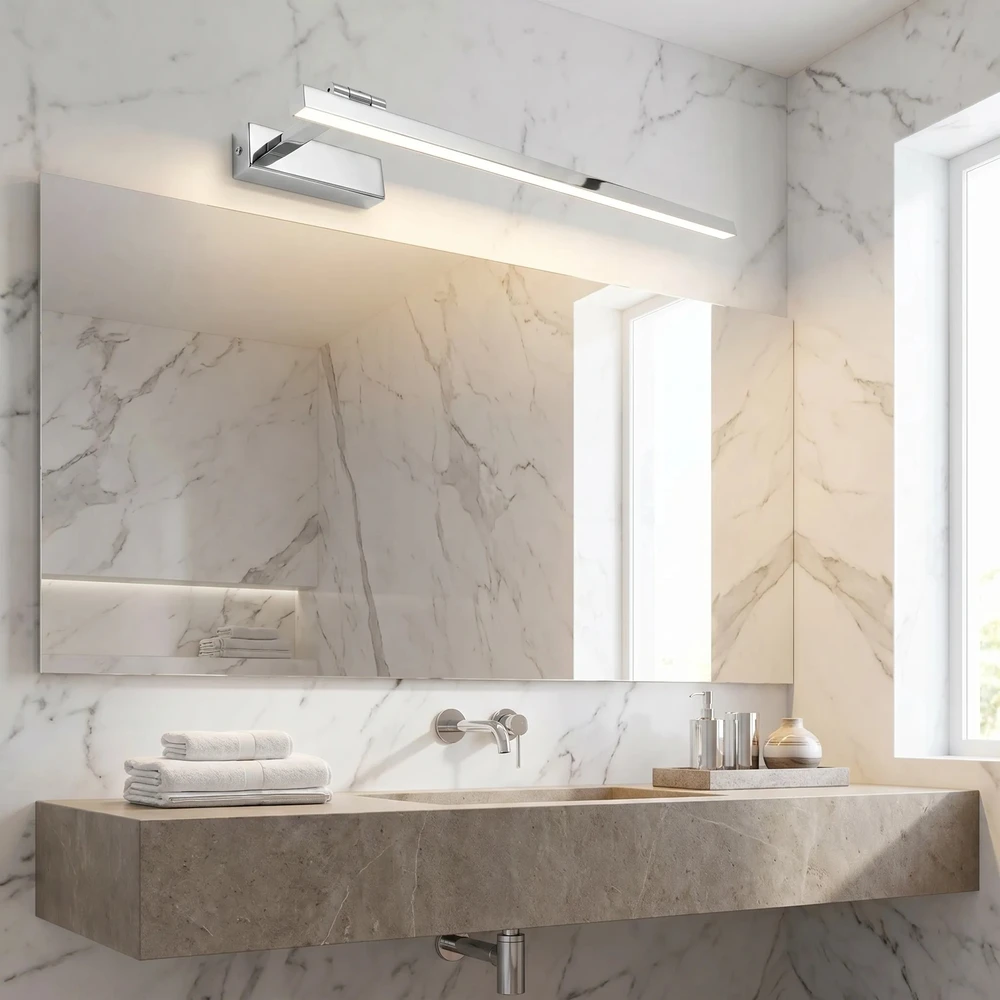Sieninis šviestuvas Toolight Vonios sieninis LED šviestuvas SWE029-1W 60cm CHROME