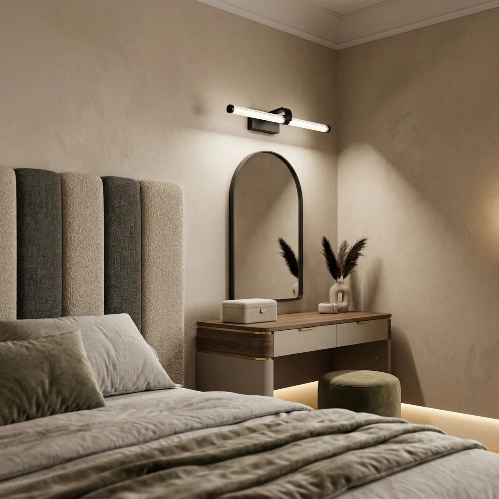 Sieninis šviestuvas Toolight Vonios sieninis LED šviestuvas APP1887-1W 40cm Juodas