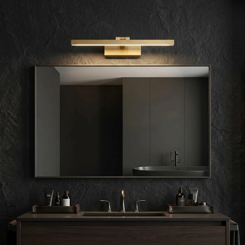 Sieninis šviestuvas Toolight Vonios Sieninis Led Šviestuvas APP1864-1W 60 Cm Gold