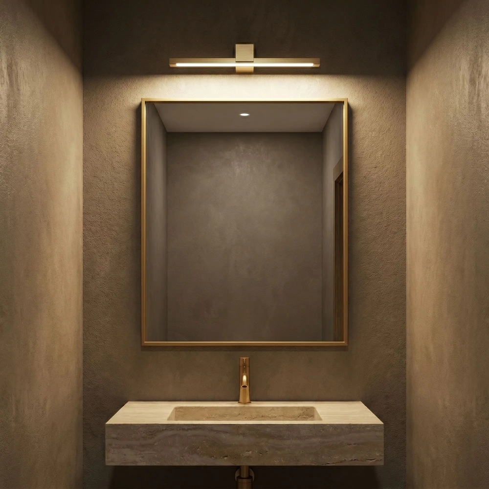 Sieninis šviestuvas Toolight Vonios sieninis LED šviestuvas SWE046-1W 40cm GOLD BRUSH