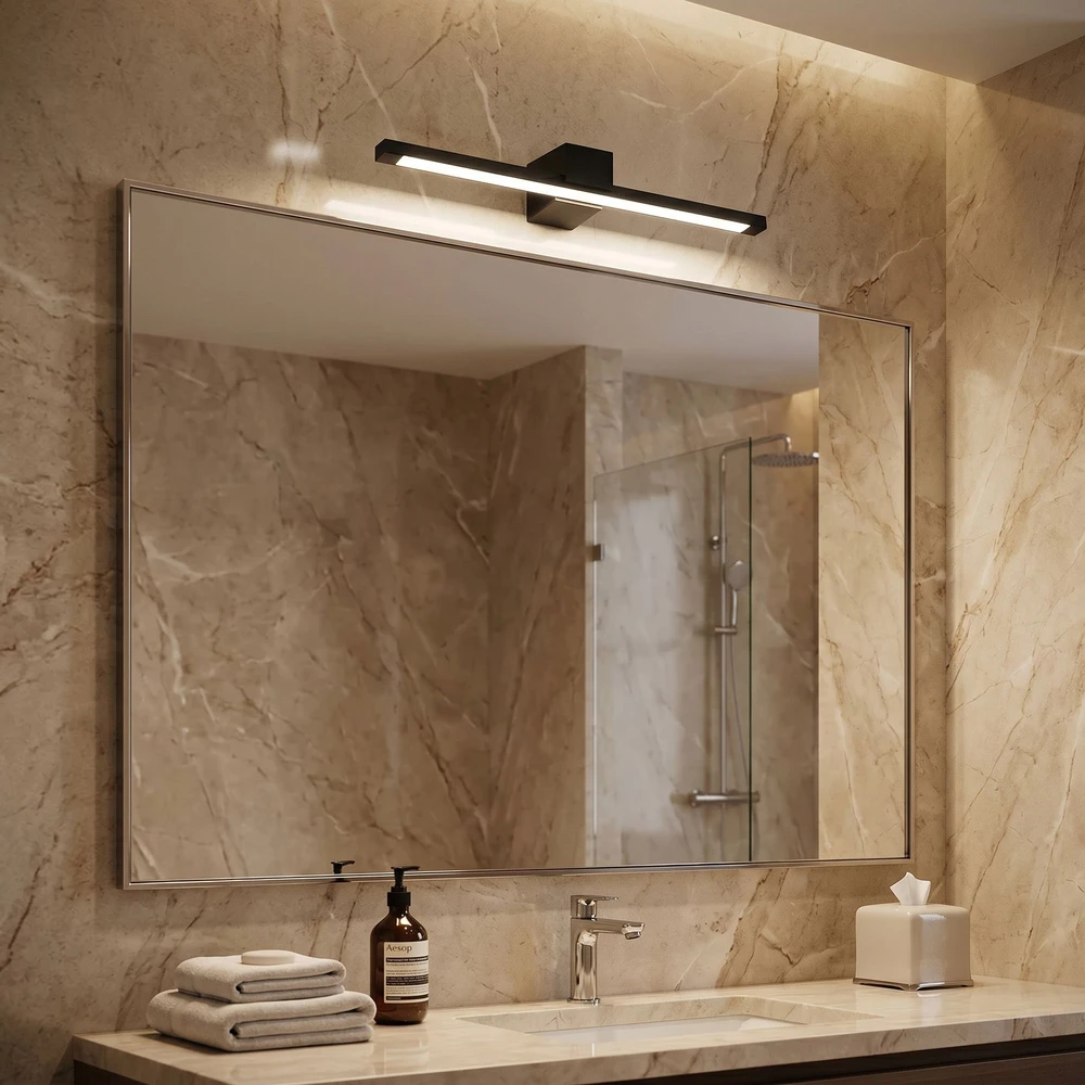 Sieninis šviestuvas Toolight Vonios sieninis LED šviestuvas SWE049-1W 40 cm Juodas