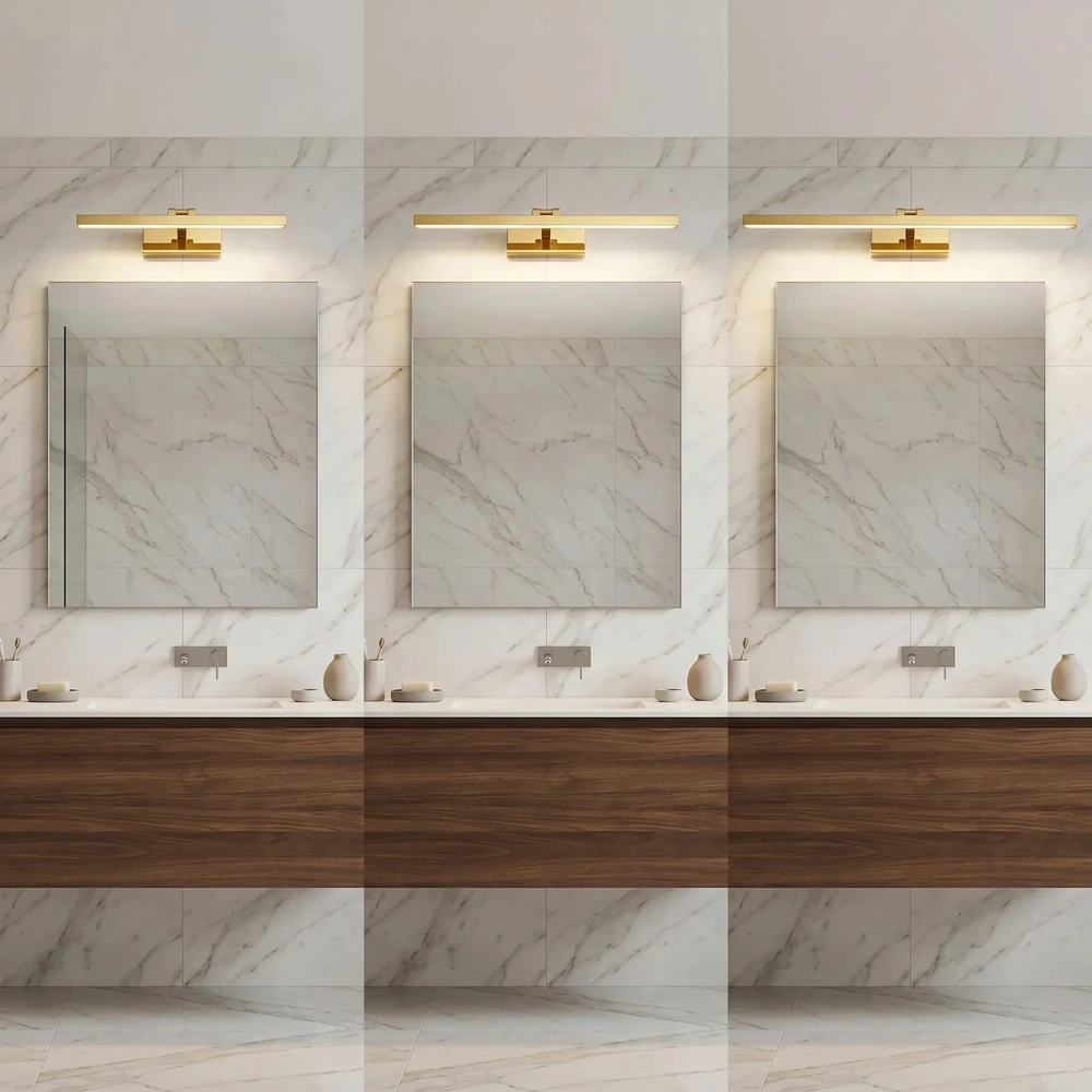 Sieninis šviestuvas Toolight Vonios sieninis LED šviestuvas APP1860-1W 40cm GOLD