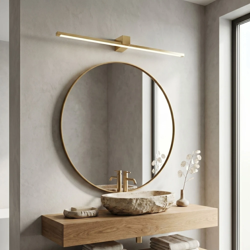 Sieninis šviestuvas Toolight Vonios sieninis LED šviestuvas SWE045-1W 80 cm GOLD
