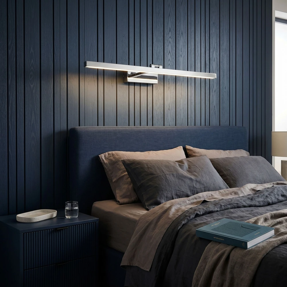 Sieninis šviestuvas Toolight Vonios sieninis LED šviestuvas APP1859-1W 80 cm Chrome