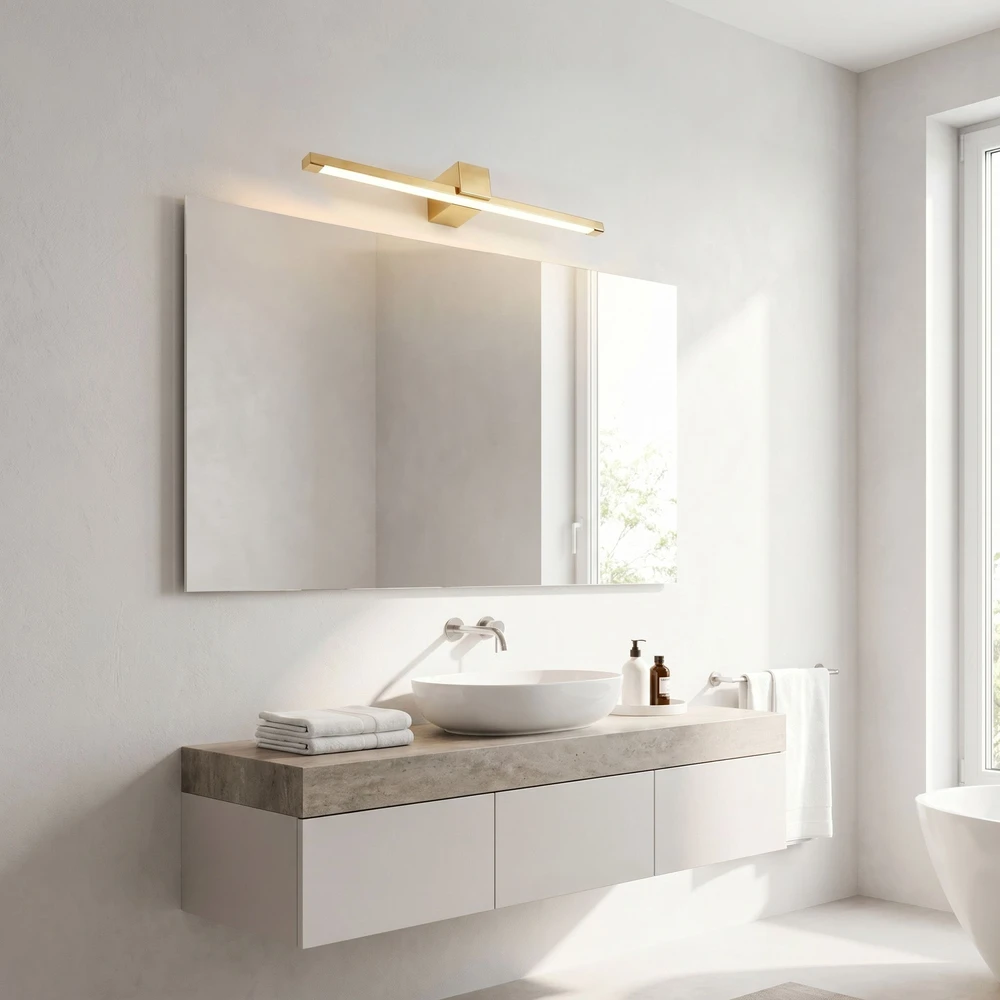 Sieninis šviestuvas Toolight Vonios sieninis LED šviestuvas SWE044-1W 60cm GOLD