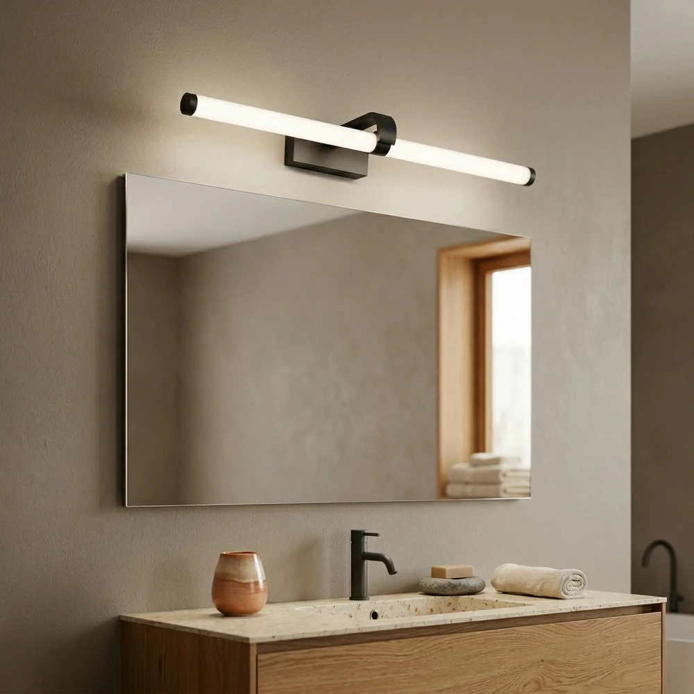 Sieninis šviestuvas Toolight Vonios sieninis LED šviestuvas APP1888-1W 60cm Juodas