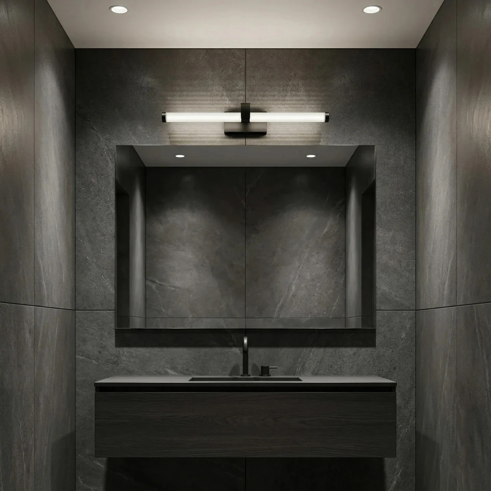Sieninis šviestuvas Toolight Vonios sieninis LED šviestuvas APP1887-1W 40cm Juodas