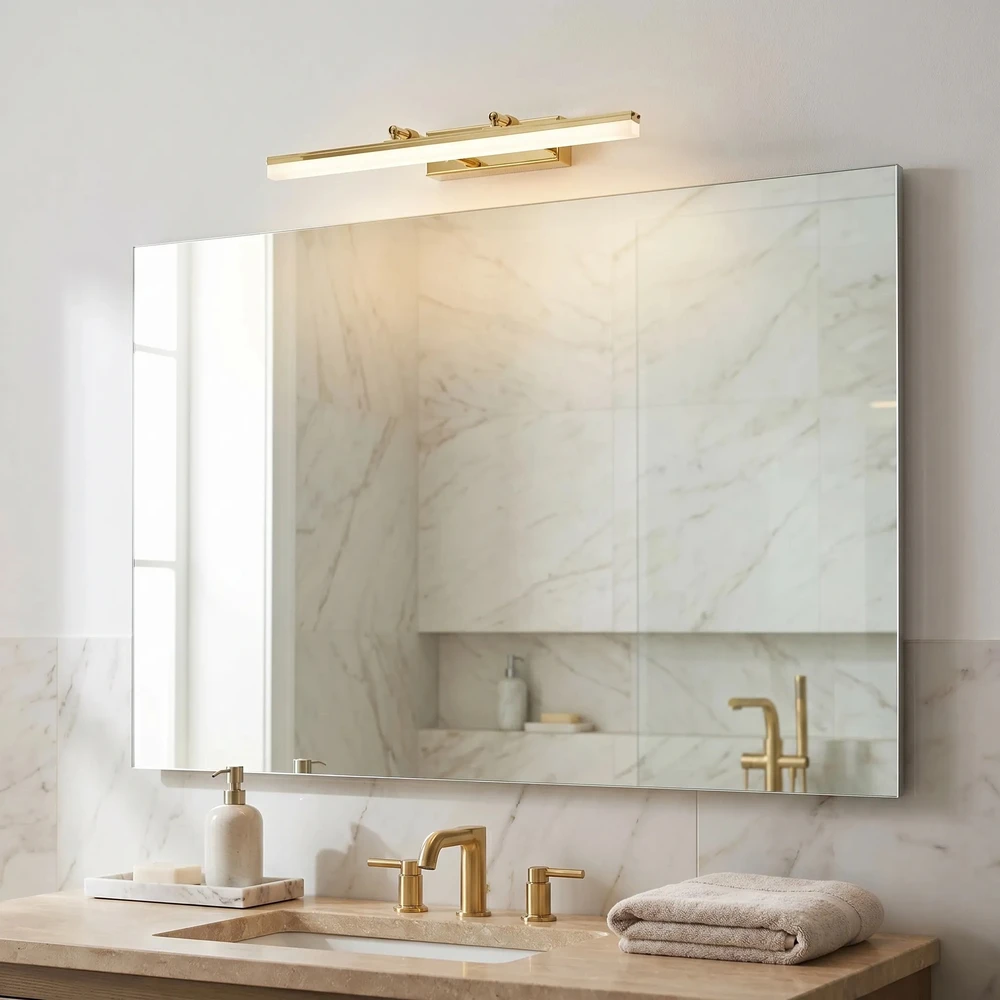 Sieninis šviestuvas Toolight Vonios sieninis LED šviestuvas APP1873-1W 60cm GOLD