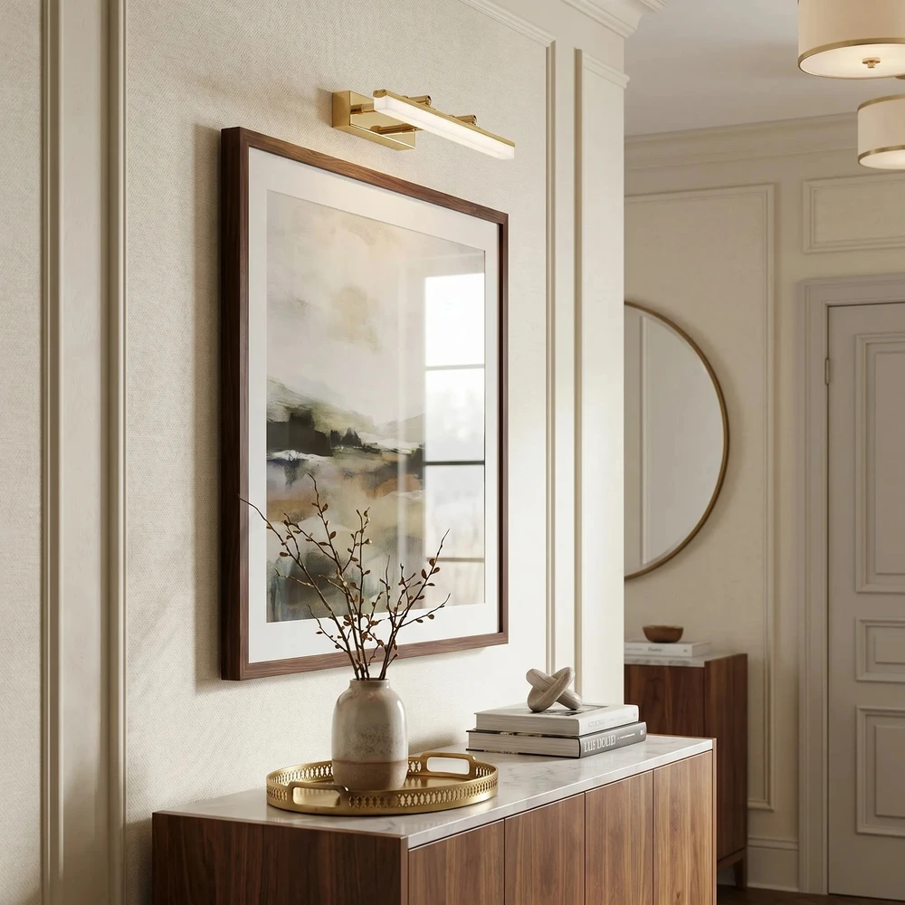 Sieninis šviestuvas Toolight Vonios sieninis LED šviestuvas APP1872 40 CM GOLD