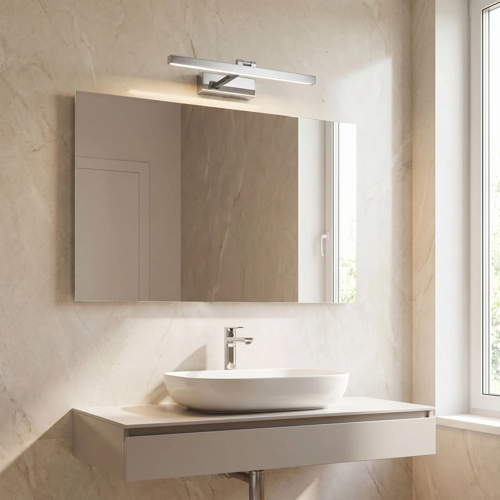 Sieninis šviestuvas Toolight Vonios sieninis LED šviestuvas APP1857-1W 40cm Chrome