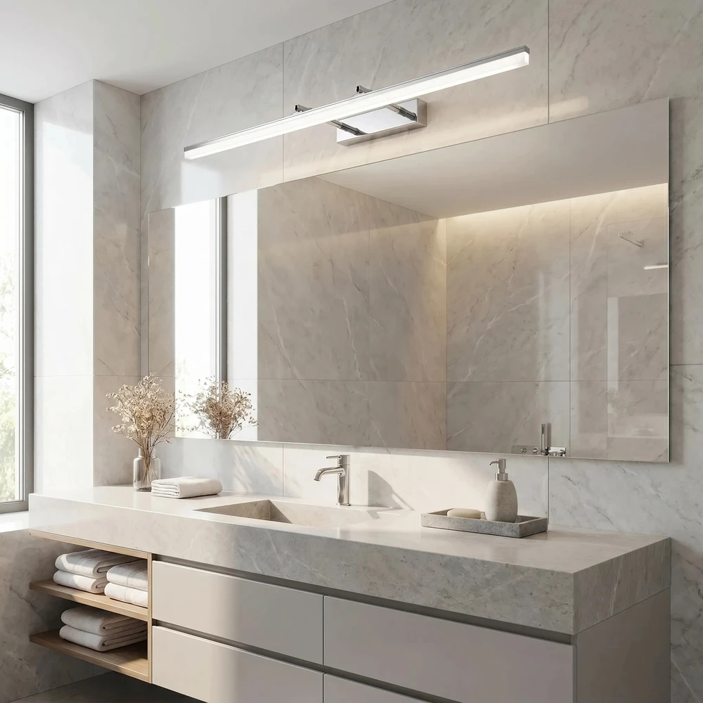 Sieninis šviestuvas Toolight Vonios sieninis LED šviestuvas APP1871-1W 80cm CHROME
