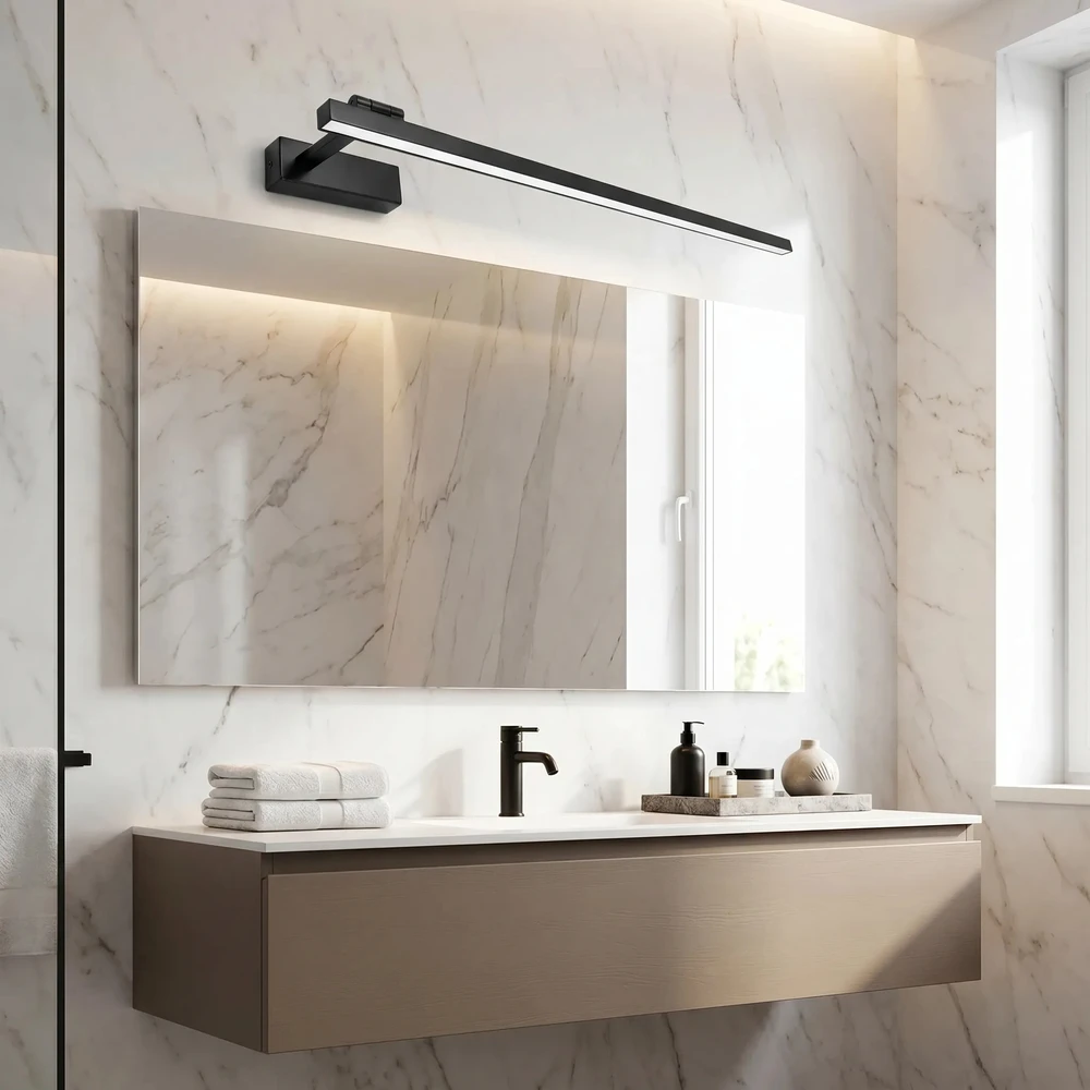 Sieninis šviestuvas Toolight Vonios sieninis LED šviestuvas SWE036-1W 80cm Juodas