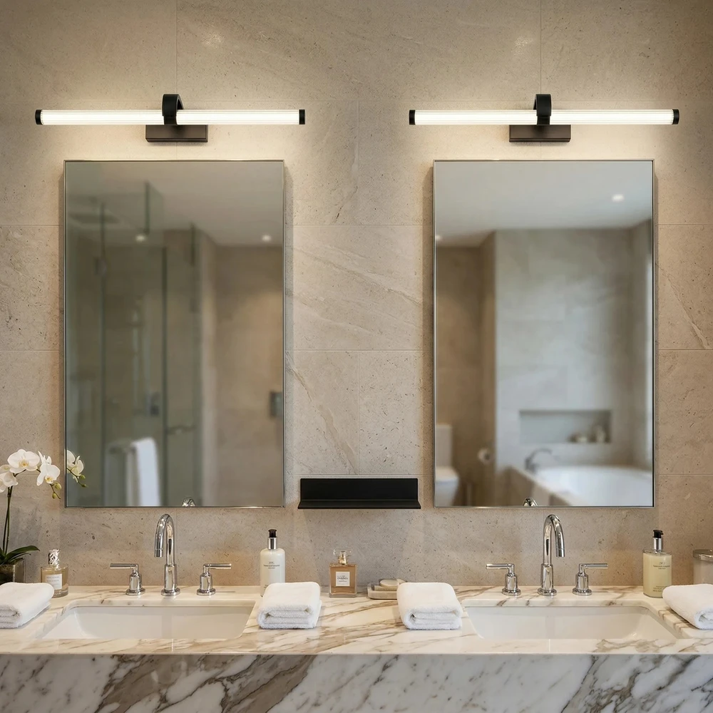 Sieninis šviestuvas Toolight Vonios sieninis LED šviestuvas APP1887-1W 40cm Juodas