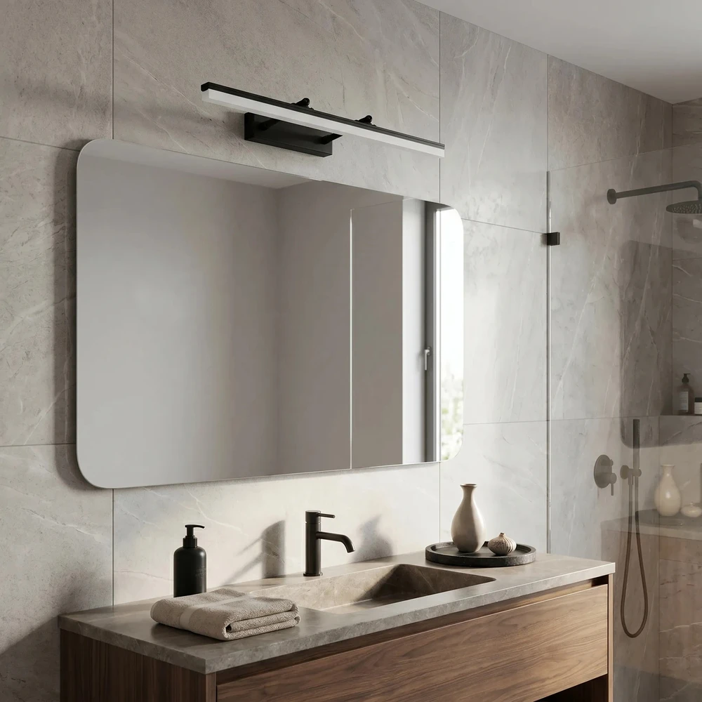Sieninis šviestuvas Toolight Vonios sieninis LED šviestuvas APP1879-1W 60cm Juodas