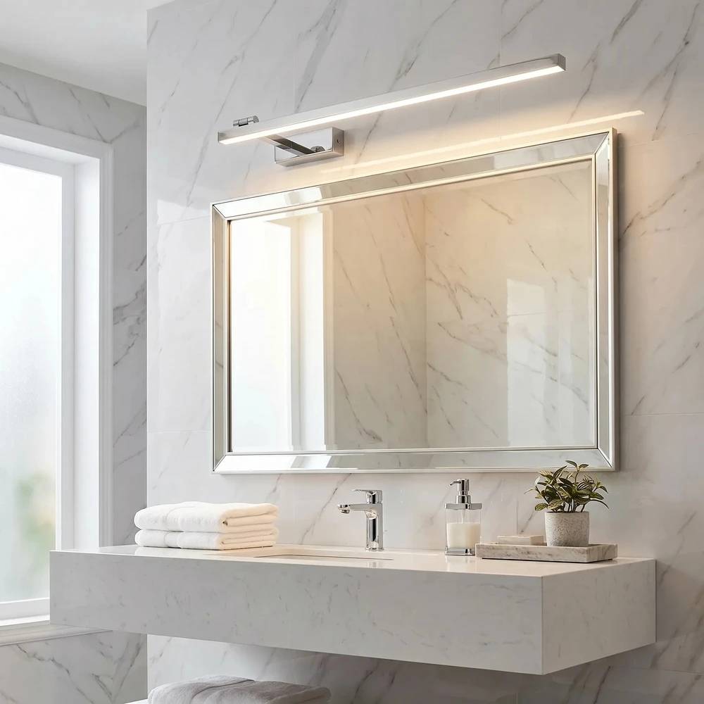Sieninis šviestuvas Toolight Vonios sieninis LED šviestuvas SWE030-1W 80cm CHROME