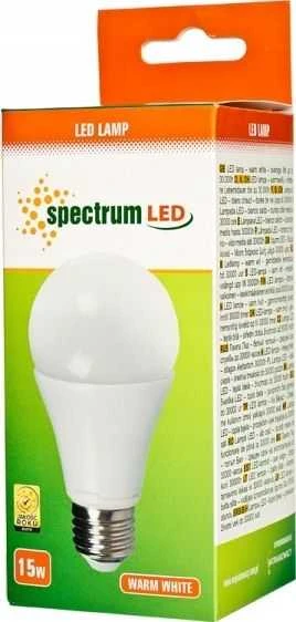 Spectrum LED lemputė E27 A60 15W 3000K 1500LM