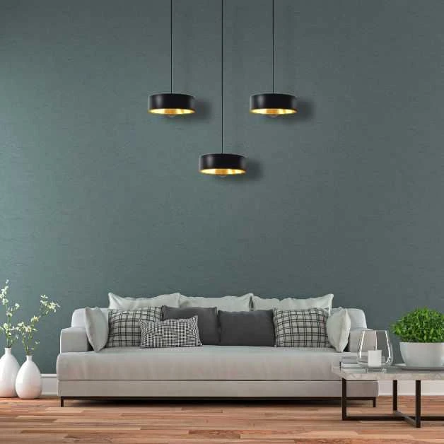 Pakabinamas šviestuvas Toolight APP1333-1CP Juodas GOLD pakabinama lempa