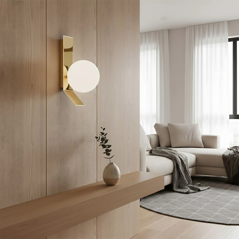 Toolight APP1758-1W šepečio aukso/baltos spalvos sieninis šviestuvas