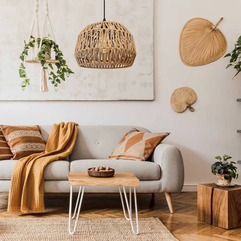 Toolight Boho pakabinamas šviestuvas APP1291-1CP rusvai gelsvas