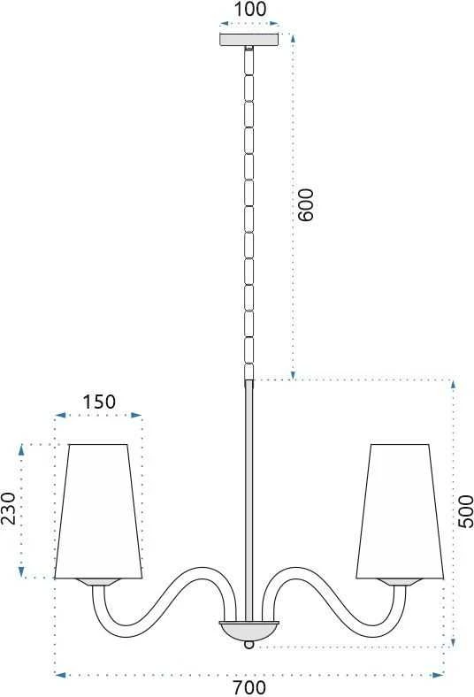 Toolight Derliaus pakabinamas šviestuvas APP753-6