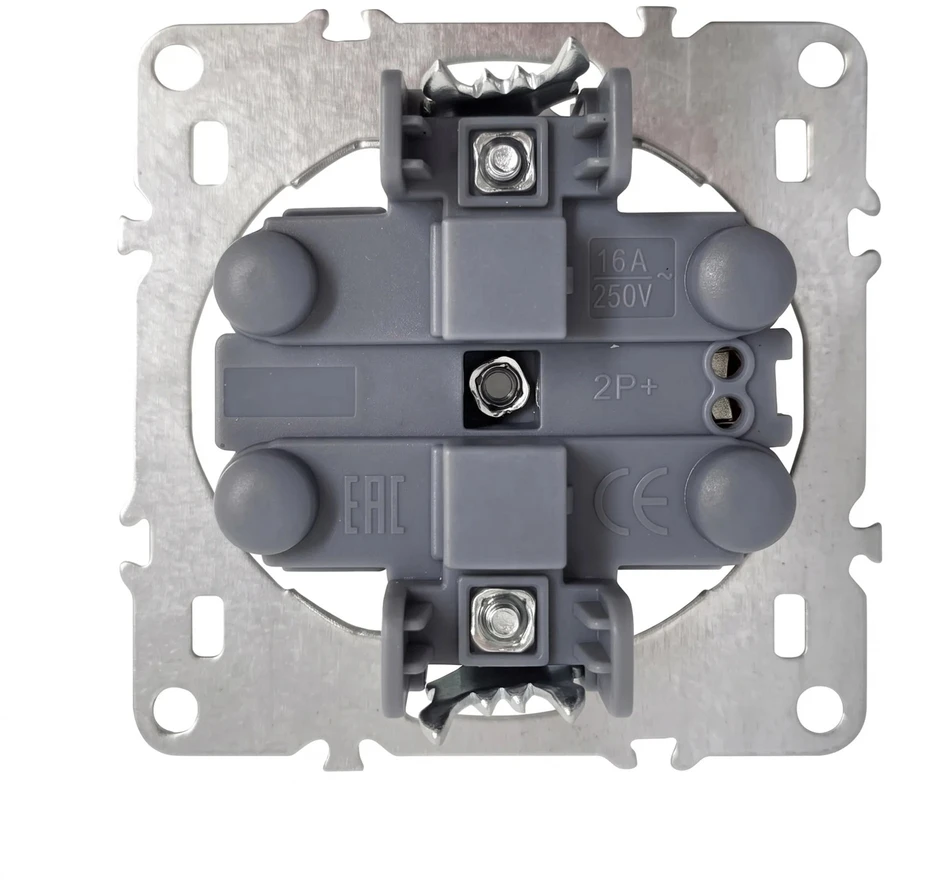 Toolight Dvigubas Lizdas Su Įžeminimu Oste Jnh002-g Baltas