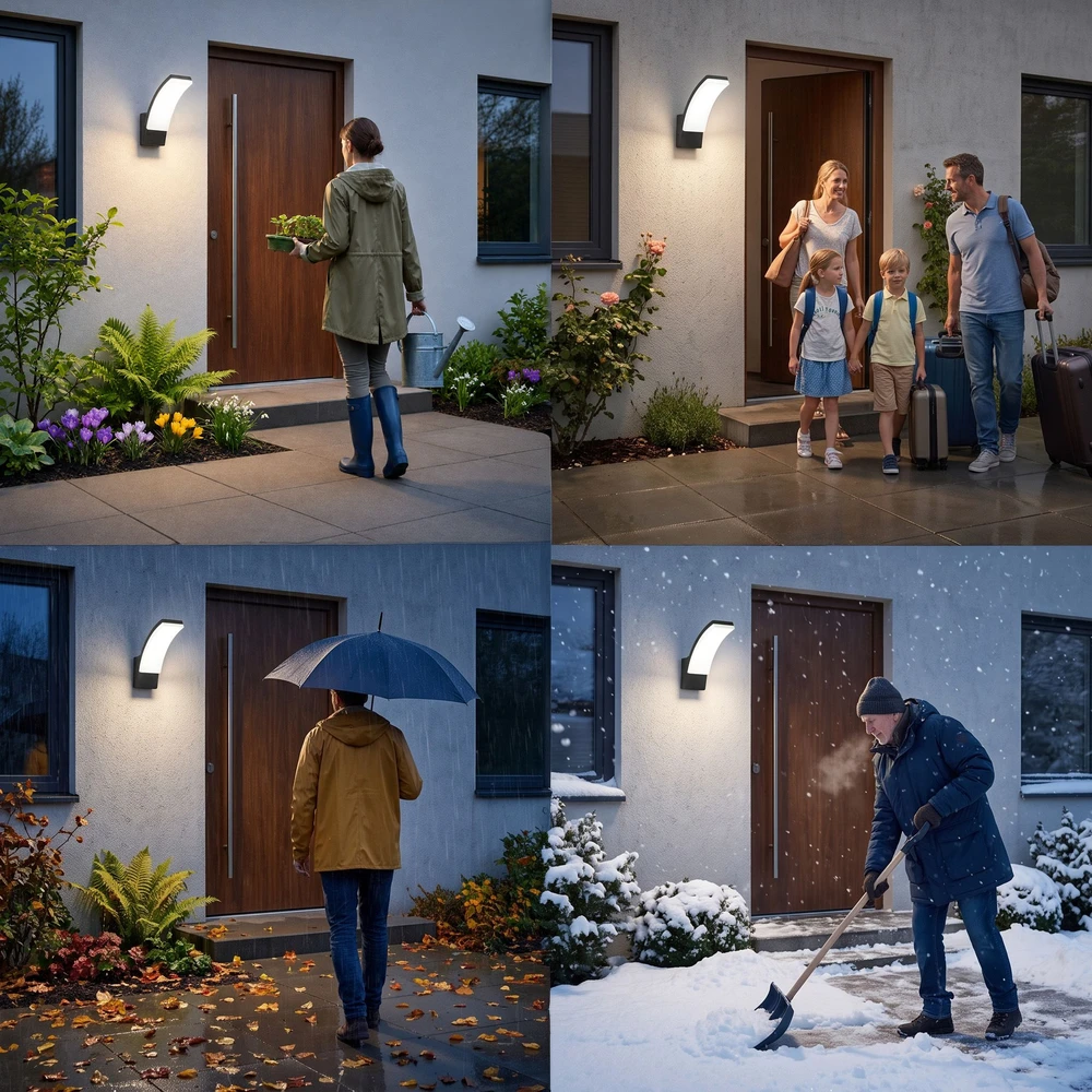 Toolight Fasado Led Sieninis Šviestuvas Jnh032-g Juodas