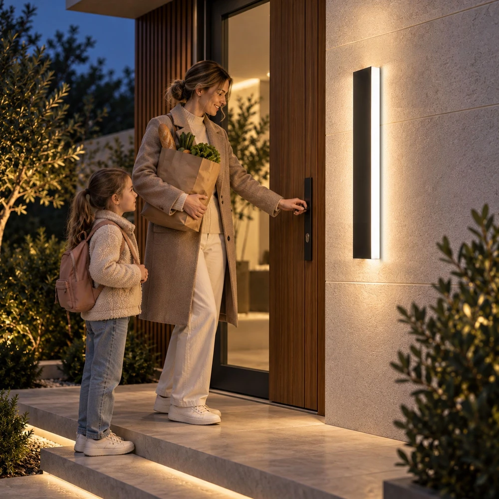 Toolight Fasado Led Sieninis Šviestuvas Jnh036-g 90 Juodas