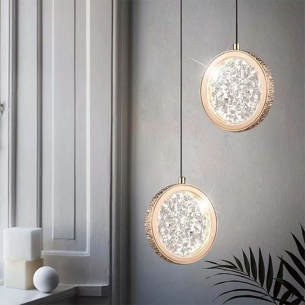 Toolight Krištolinis Pakabinamas Šviestuvas LED LHJ100-1CP Złota